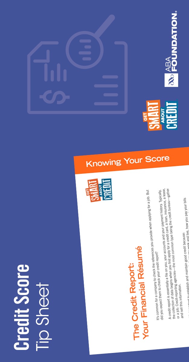 credit score tipsheet