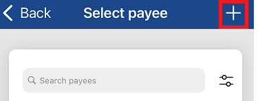 adding a payee screenshot step 1