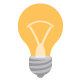 icon of a lightbulb