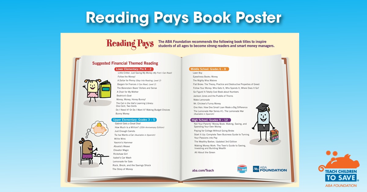 Reading pays book poster