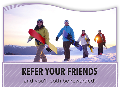 Ad for our invitation checking rewards product