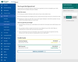 Screenshot of credit education