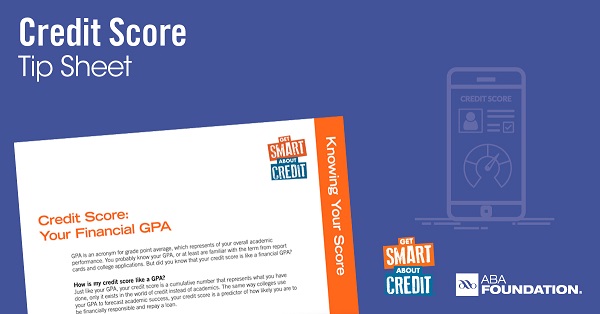 credit score tip sheet image