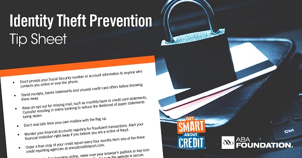 ID theft prevention tip sheet image