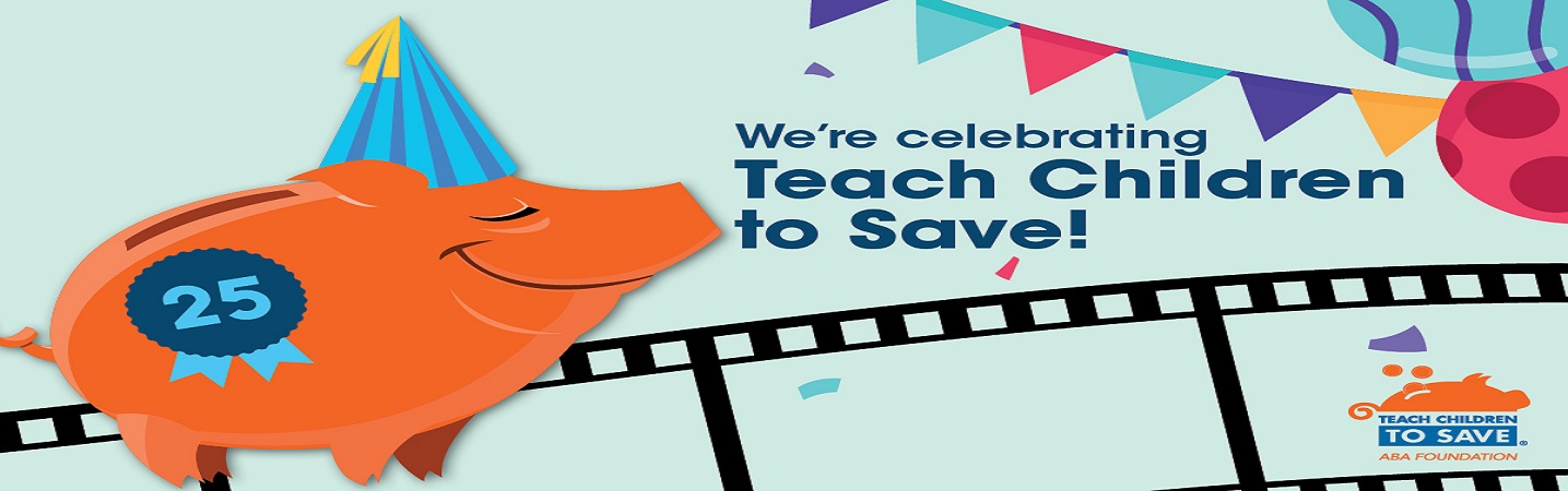 teach children to save campaign logo