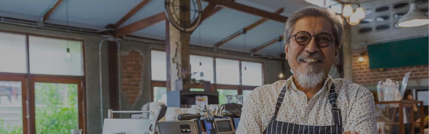 Asian barista coffee shop owner