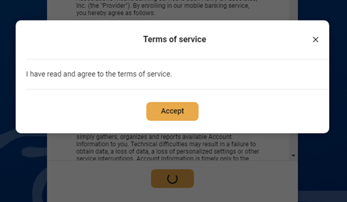 Terms of Service screenshot