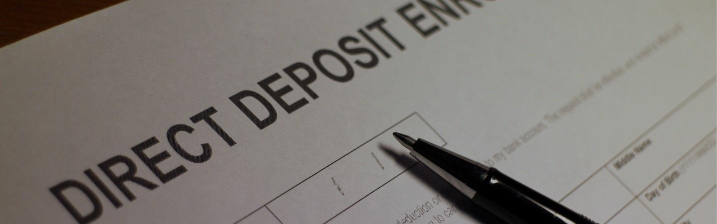 direct deposit enrollment form image