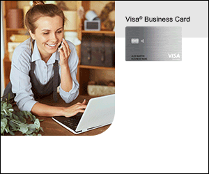 business credit card ad winter