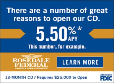Our 13-month CD special ad 10-26-23